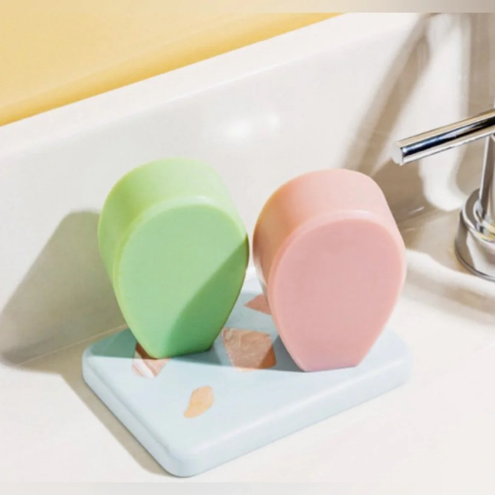 NWT Handmade Terrazzo Soap Dish in Sky Sea The Moon Dials Resin Beach Seashells
